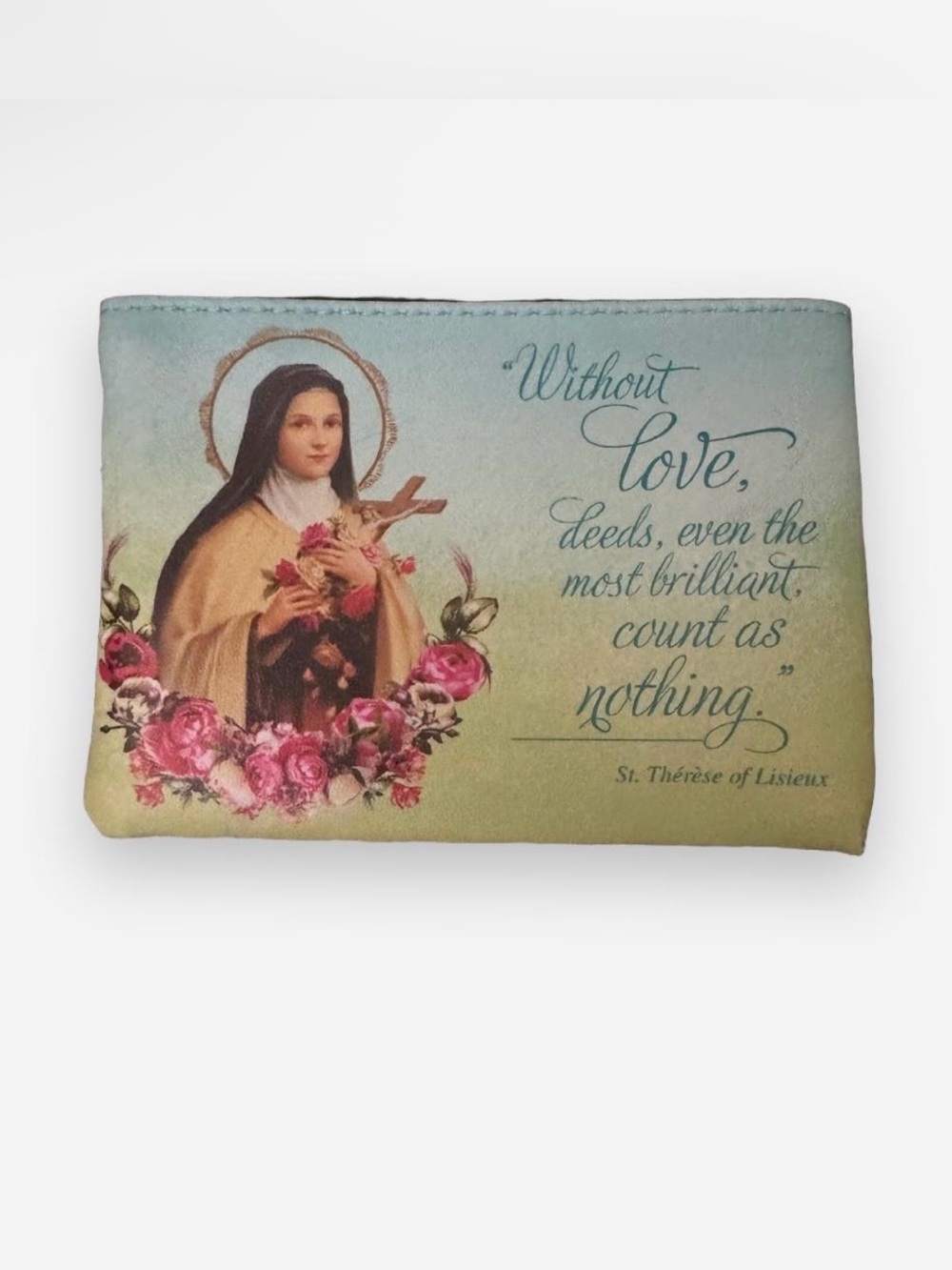 St. Therese of Lisieux Coin Purse With Inspirational Quote